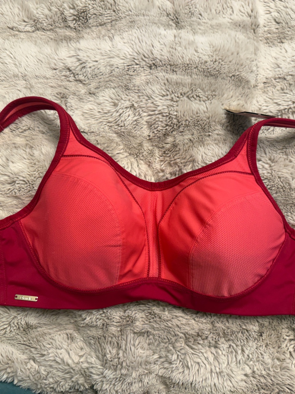 Chantelle Red to Coral Wireless Sports Bra